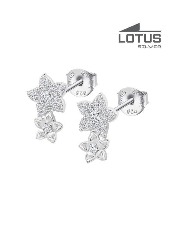 Lotus Silver women's earrings
